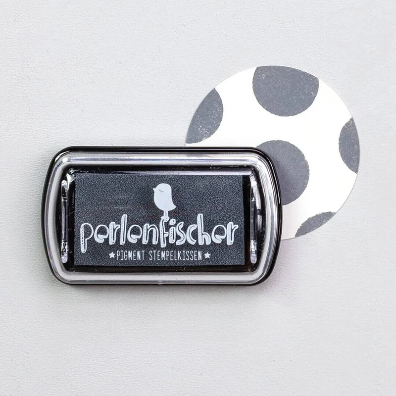 Mini Stempelkissen "Grau" von Perlenfischer