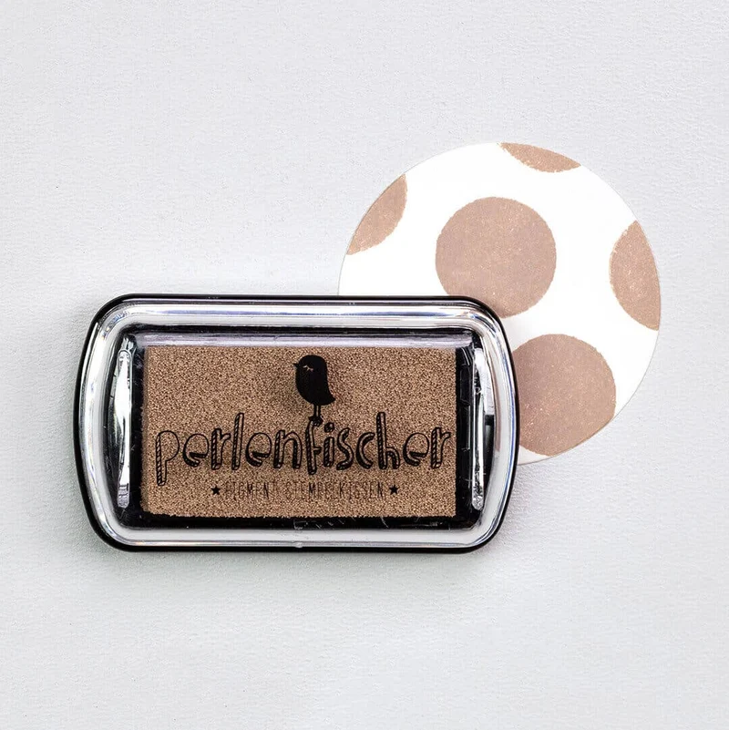 Mini Stempelkissen "Beige" von Perlenfischer
