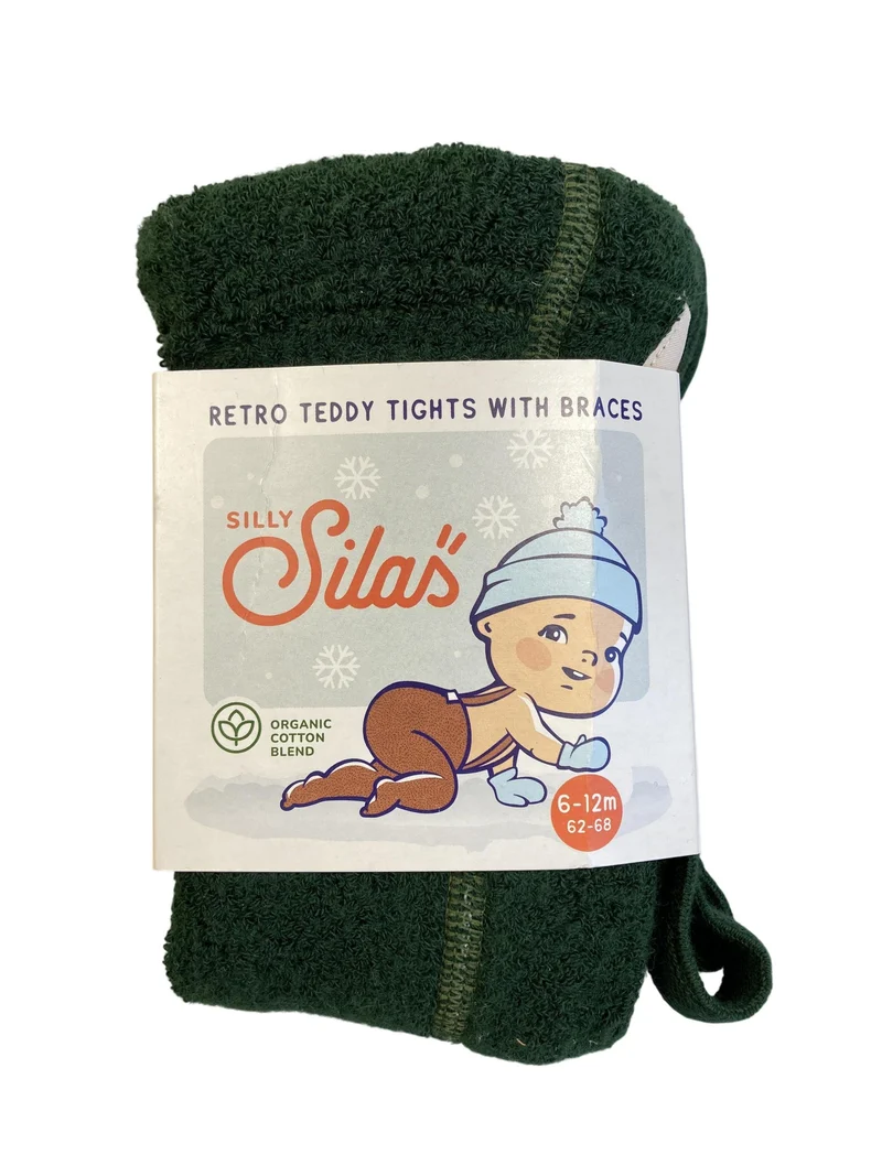 Silly Silas Retro - Teddy - Strumpfhose mit Hosenträgern 62-68 / 6-12 Monate