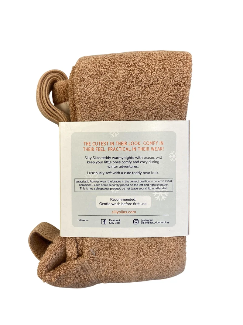 Silly Silas Retro - Teddy - Strumpfhose mit Hosenträgern 74-80 / 1-2 Jahre