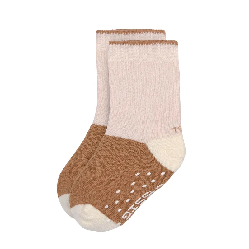 Anti-Rutsch-Socken/Stoppersocken "Rosa/Karamell" von Lässig, 2er Set