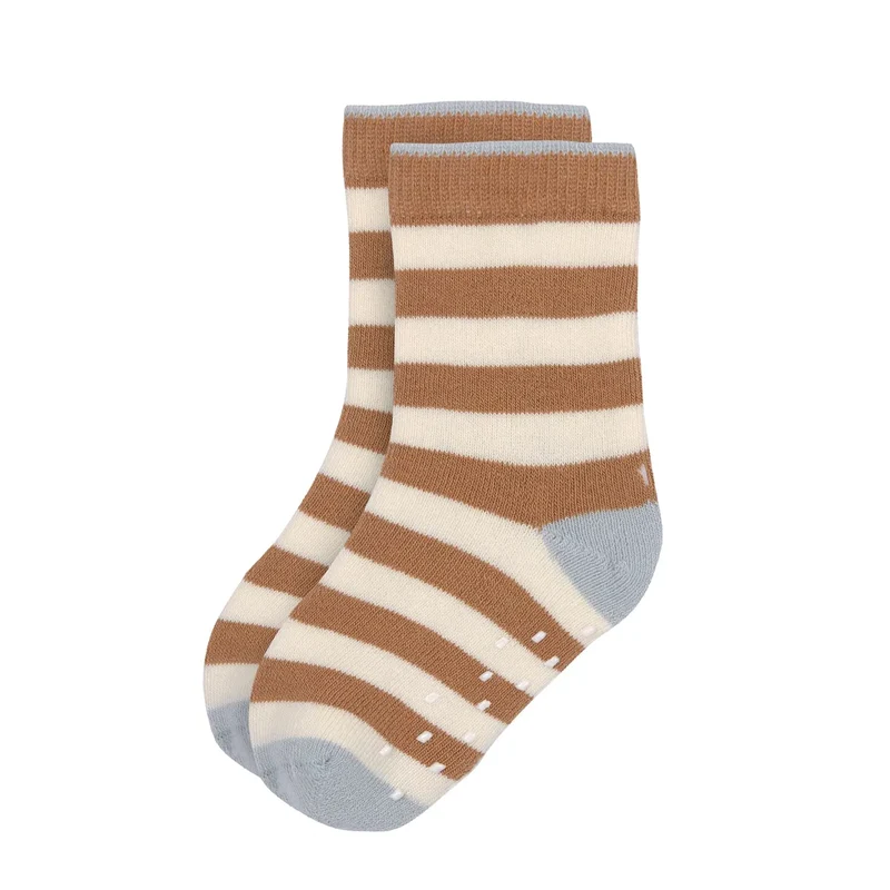 Anti-Rutsch-Socken/Stoppersocken "Hellblau/Karamell" von Lässig, 2er Set