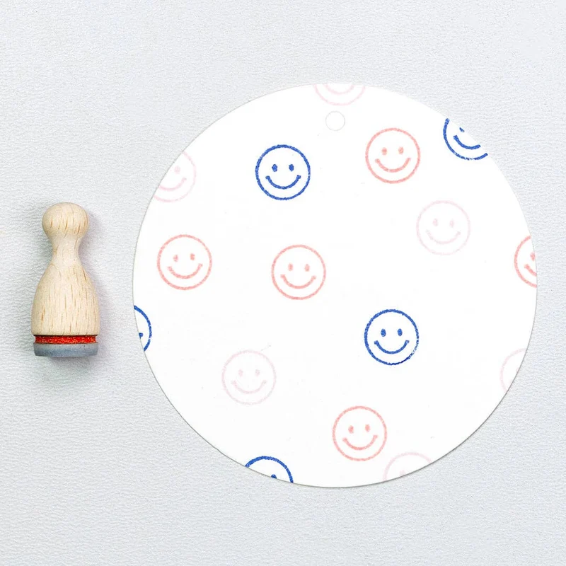 "Smiley" Stempel von Perlenfischer