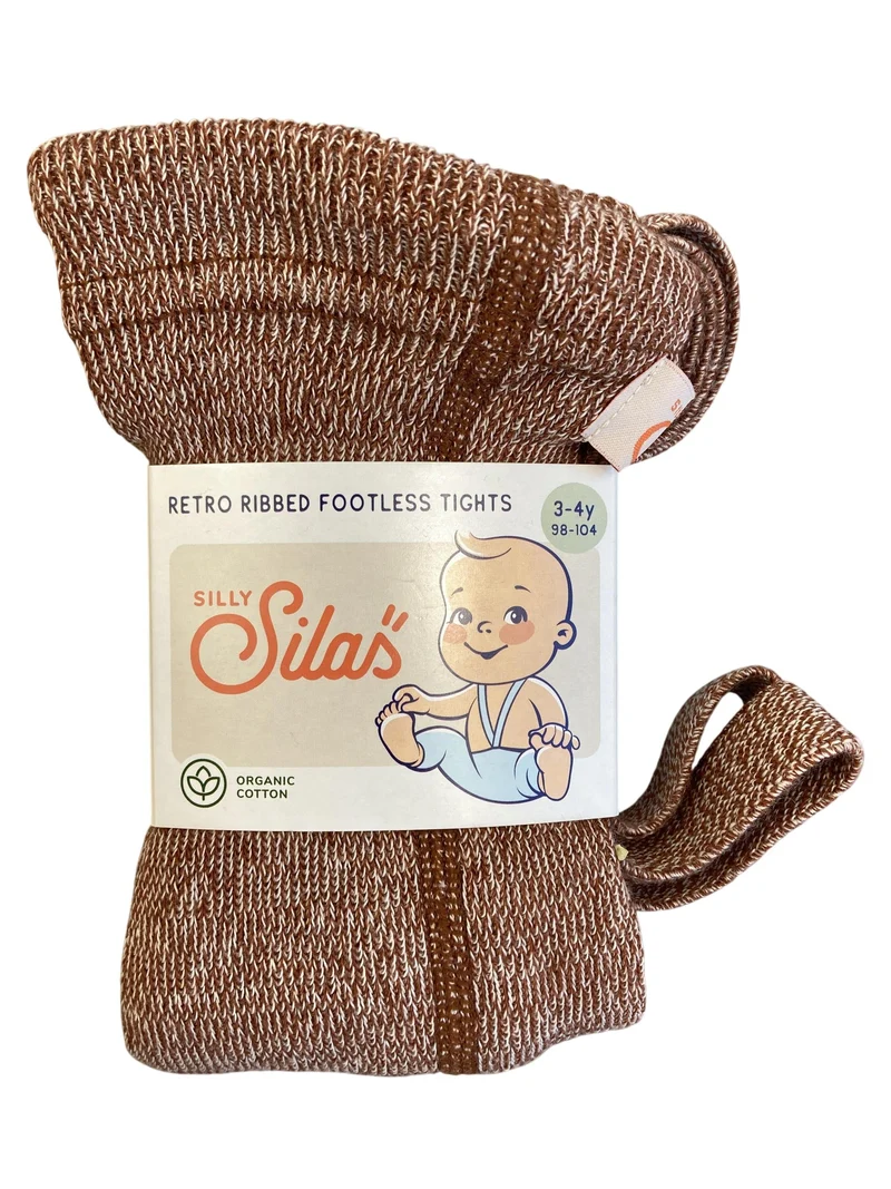 Silly Silas Retro - Rippstrumpfhose ohne Fußteil 98-104 3-4 Jahre