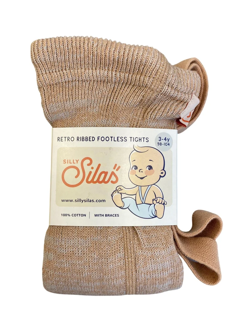 Silly Silas Retro - Rippstrumpfhose ohne Fußteil 98-104 / 3-4 Jahre