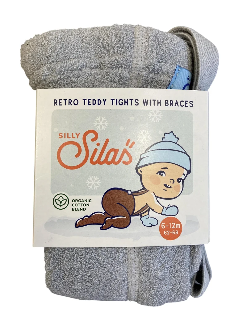 Silly Silas Retro - Teddy - Strumpfhose mit Hosenträgern 62-68 / 6-12 Monate