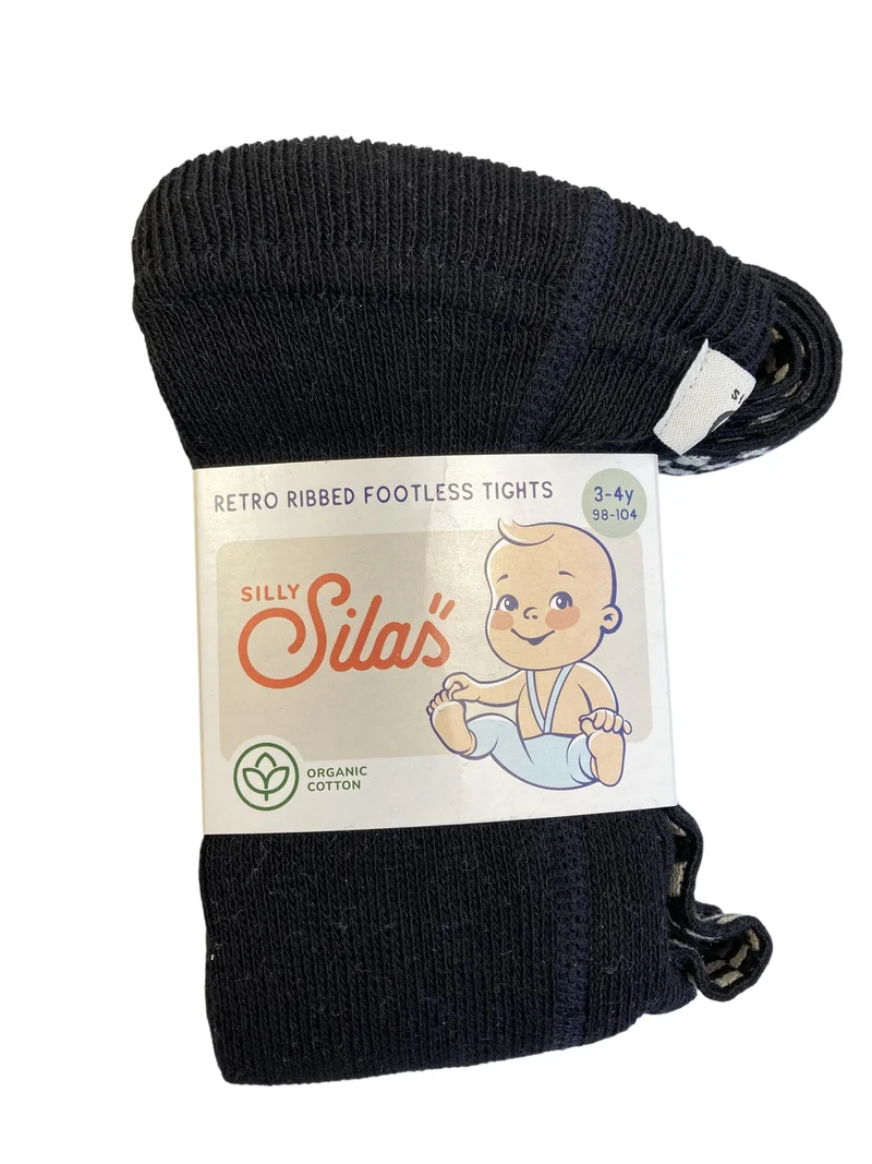 Silly Silas Retro - Rippstrumpfhose ohne Fußteil 98-104 / 3-4 Jahre