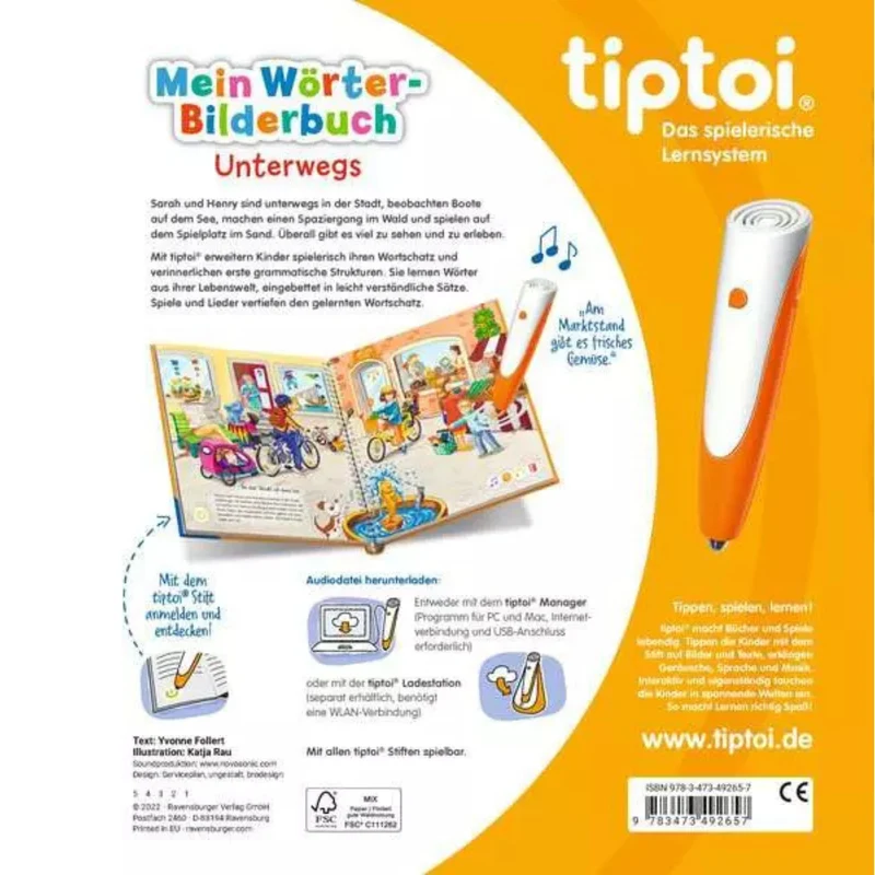 Tiptoi Mein Wörter-Bilderbuch Unterwegs