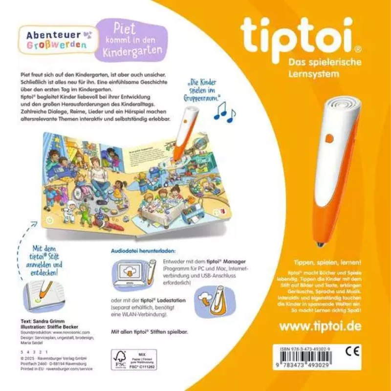 Tiptoi Abenteuer Großwerden: Piet kommt in den Kindergarten