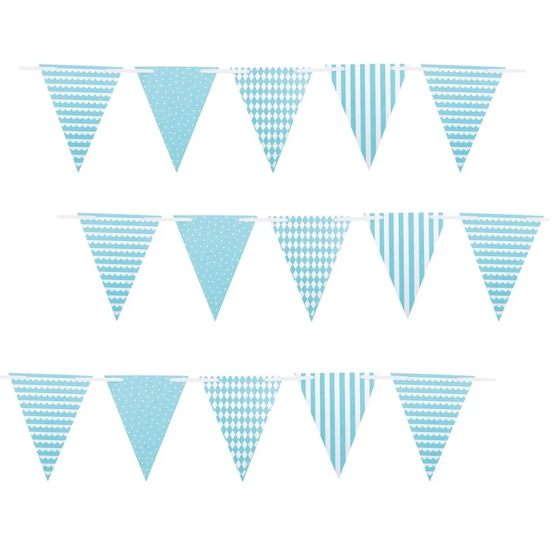 Jabadabado Papier Wimpelkette Bleu oder Rosé