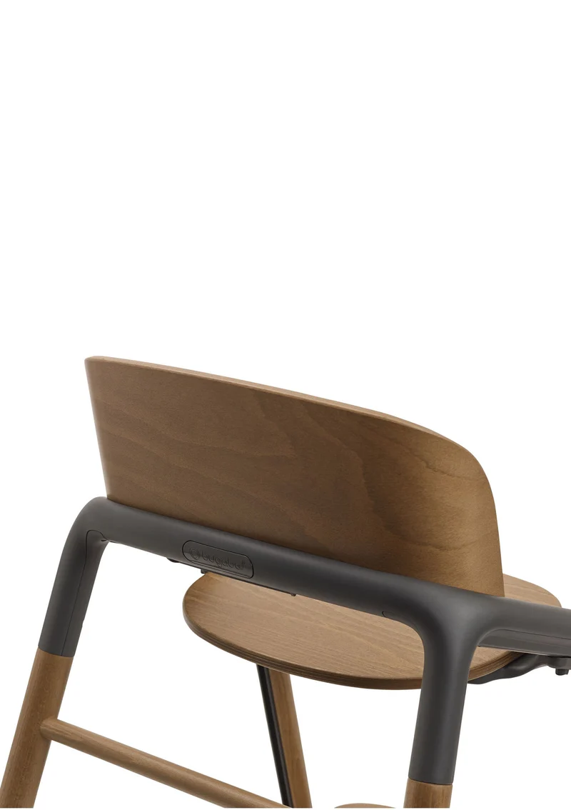 Hochstuhl 'Giraffe' warmes Holz / grau