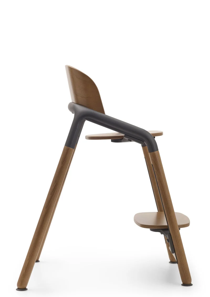 Hochstuhl 'Giraffe' warmes Holz / grau