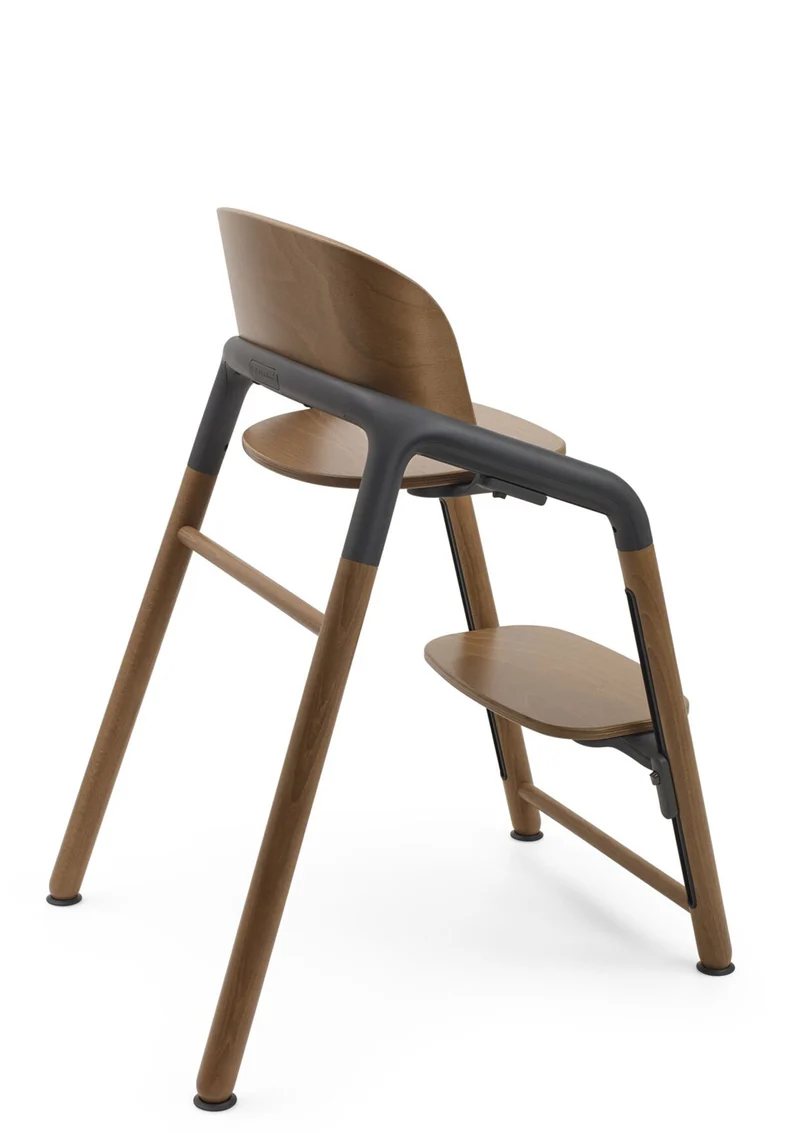 Hochstuhl 'Giraffe' warmes Holz / grau