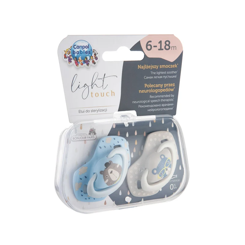 Canpol BONJOUR PARIS Light Touch Silikon Schnuller Symmetrisch