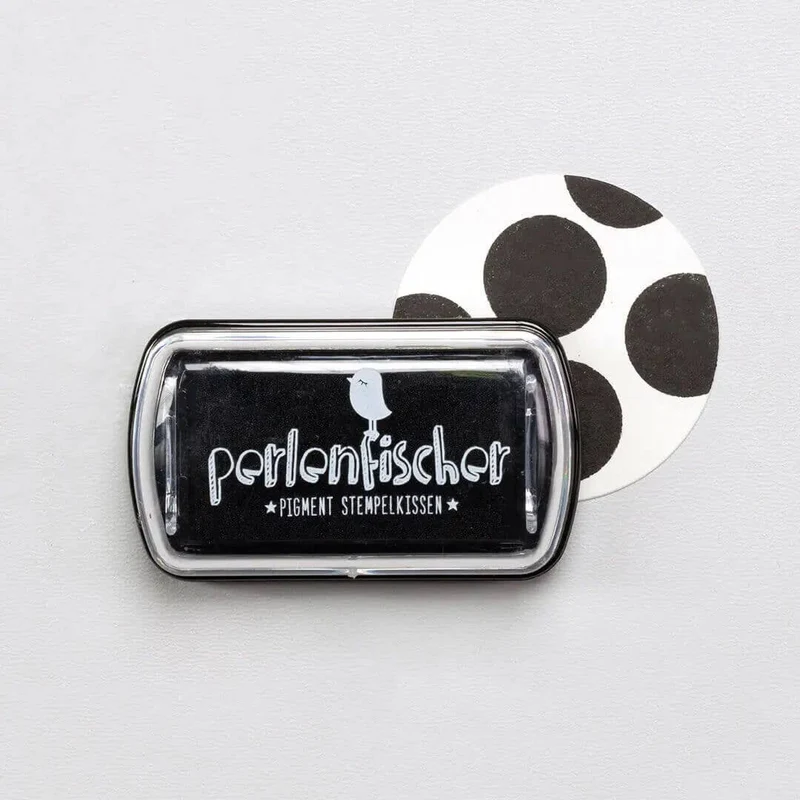 Mini Stempelkissen "Schwarz" von Perlenfischer