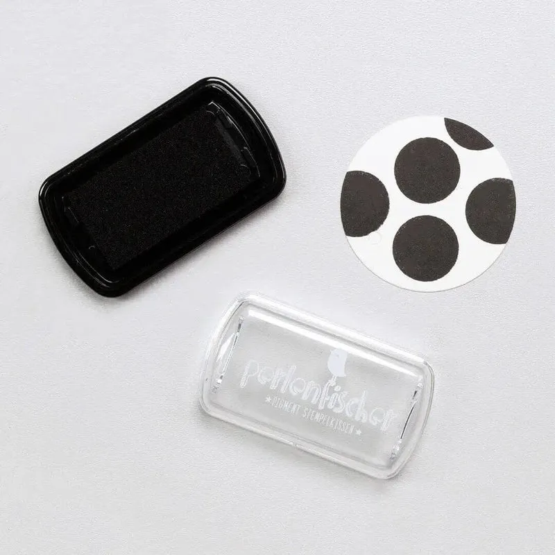 Mini Stempelkissen "Schwarz" von Perlenfischer