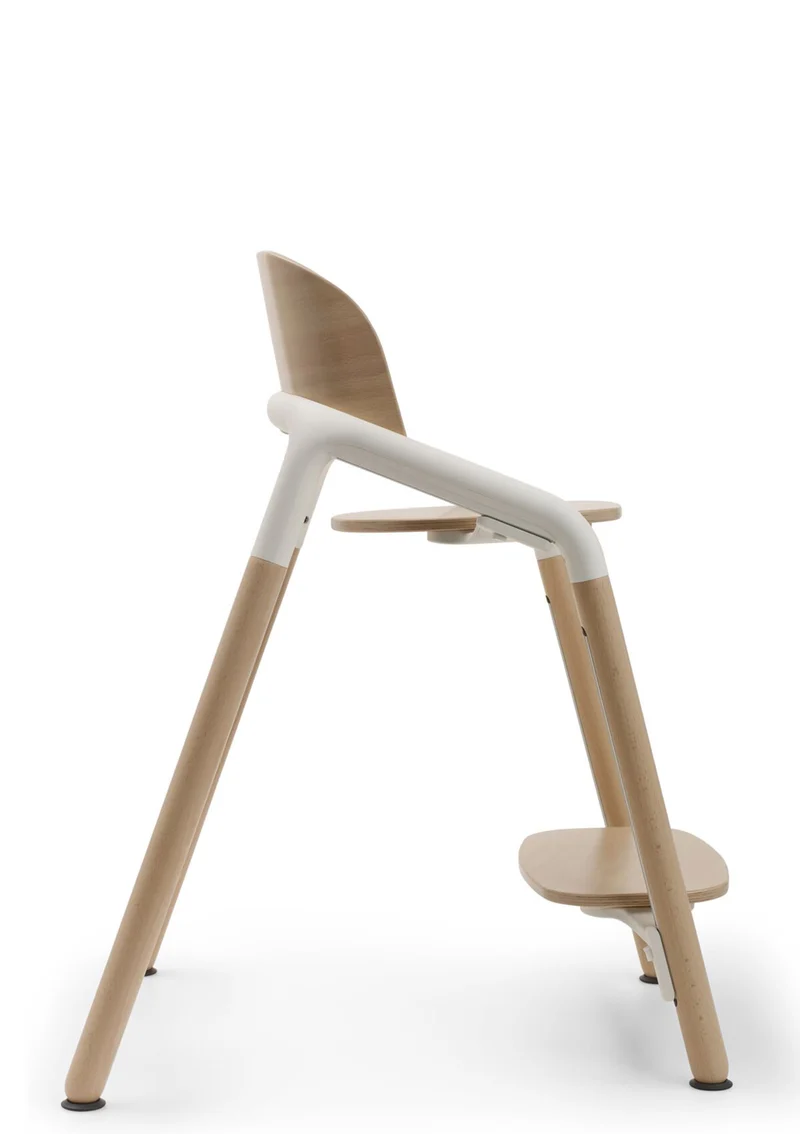 Hochstuhl 'Giraffe' neutrales Holz / Weiß