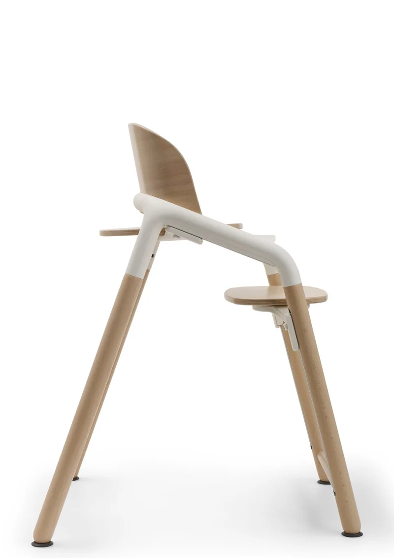 Hochstuhl 'Giraffe' neutrales Holz / Weiß