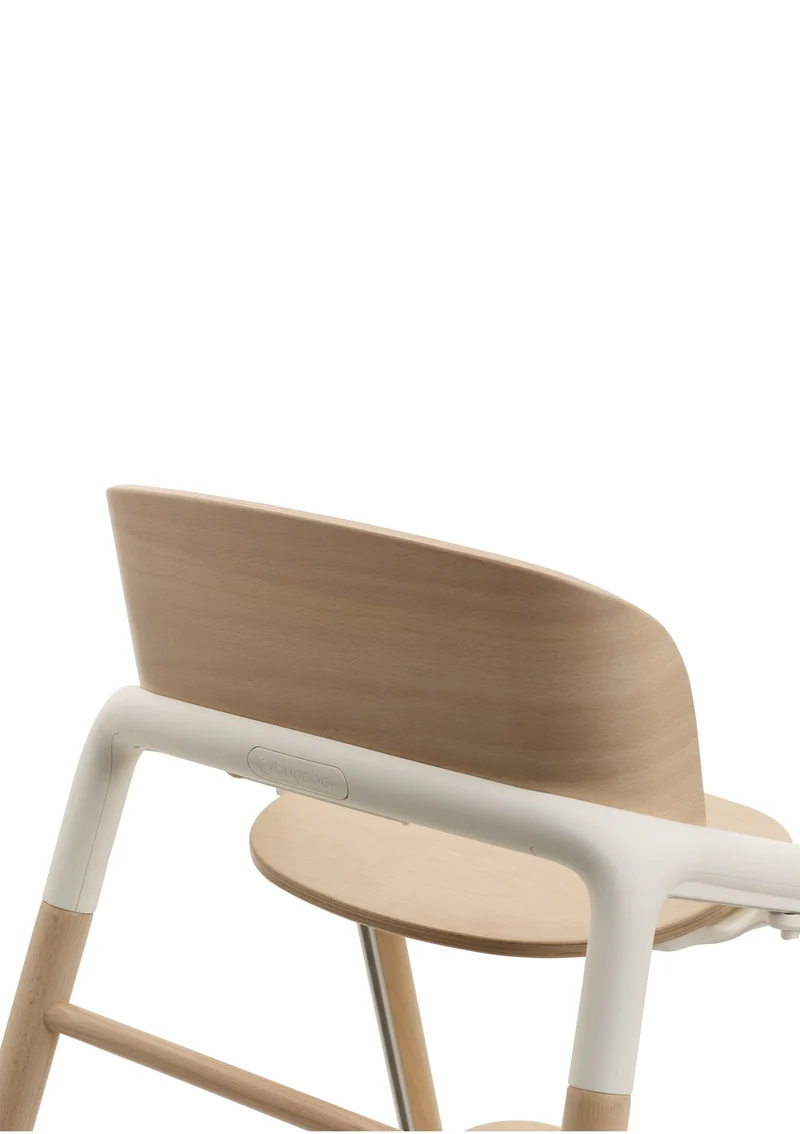 Hochstuhl 'Giraffe' neutrales Holz / Weiß