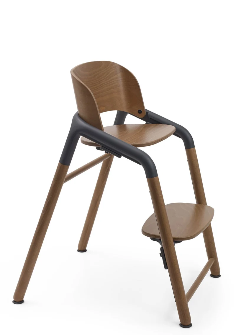 Ultimatives Hochstuhl-Set 'Giraffe' warmes Holz / Grau