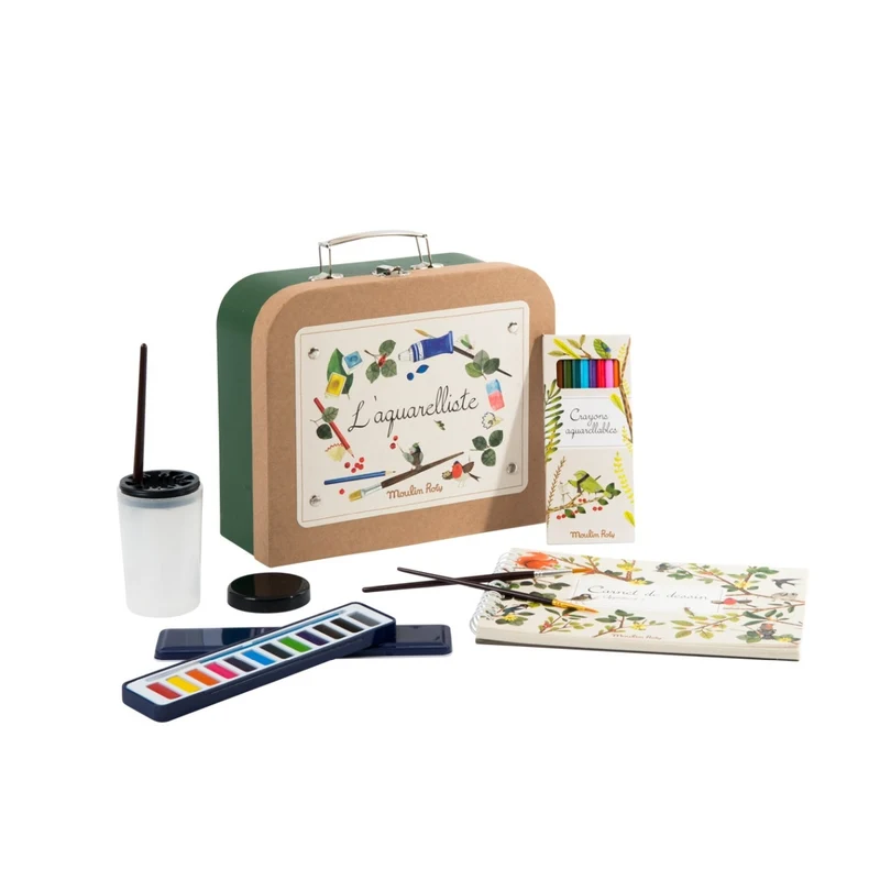 Moulin Roty Jouets d'hier Aquarellmalkoffer L'aquarelliste