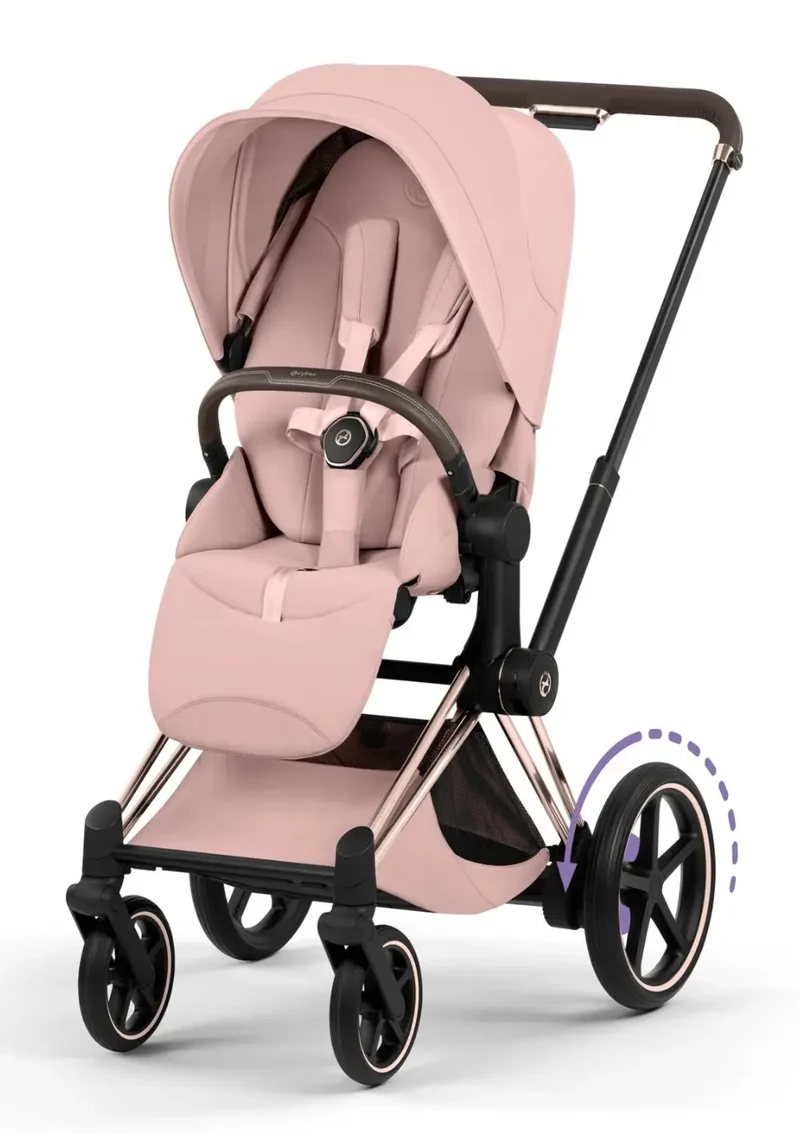 Kinderwagen-Set 'e-Priam Style' Peach Pink
