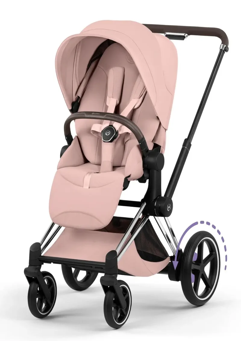 Kinderwagen-Set 'e-Priam Style' Peach Pink