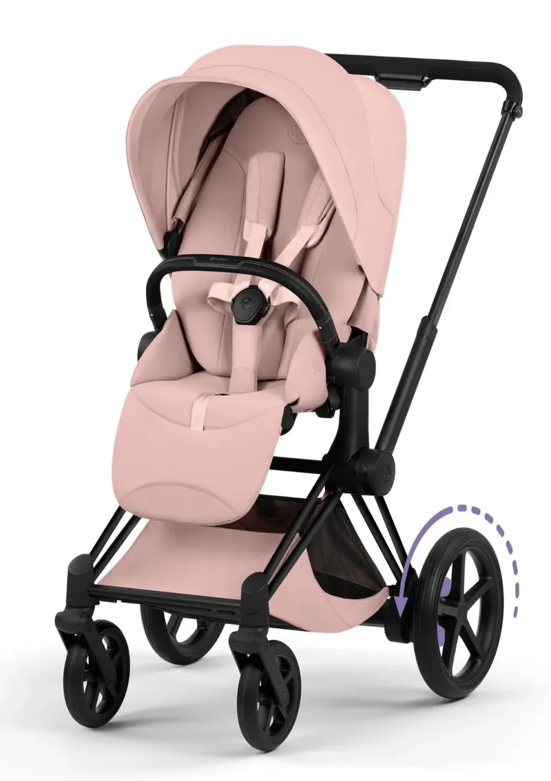 Kinderwagen-Set 'e-Priam Style' Peach Pink
