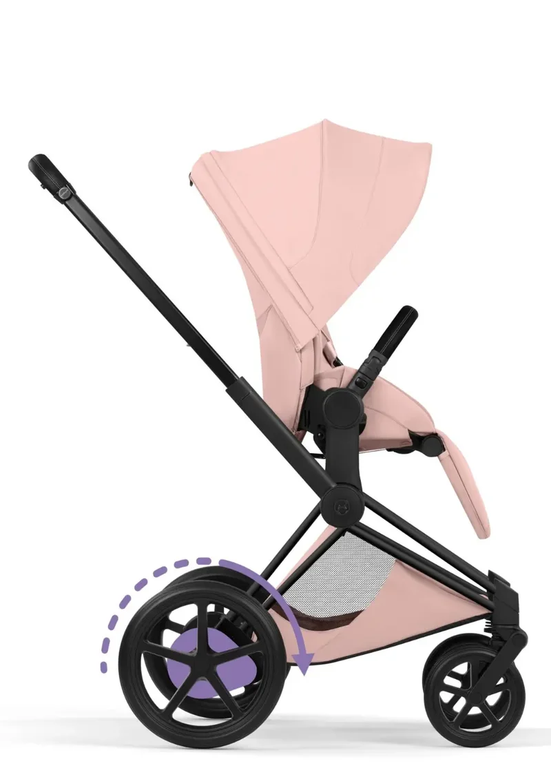 Kinderwagen-Set 'e-Priam Style' Peach Pink