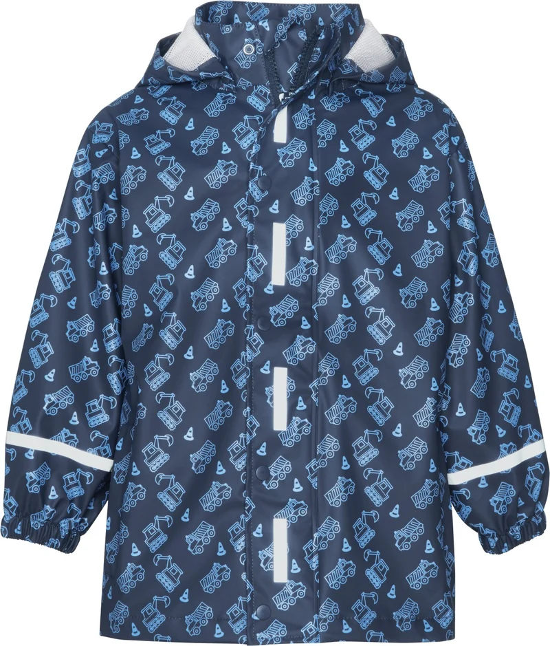 Playshoes Regenjacke Regen-Mantel Baustelle allover