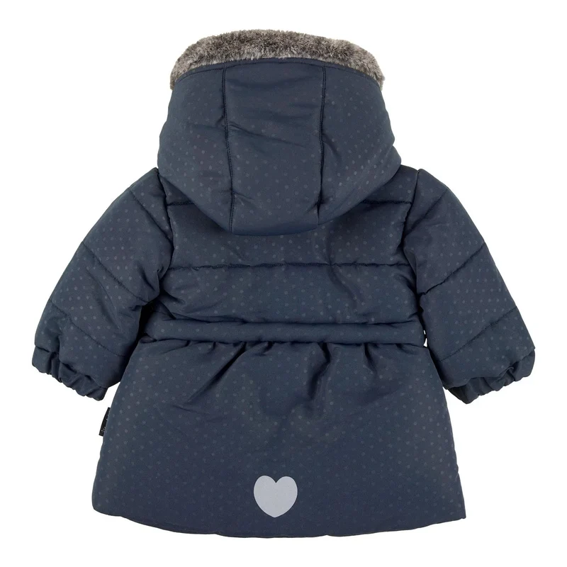 Sterntaler Winterjacke Wintermantel Pünktchen Dunkelblau