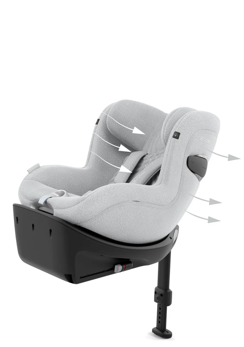 Kindersitz 'Sirona Ti i-Size PLUS' Platinum White