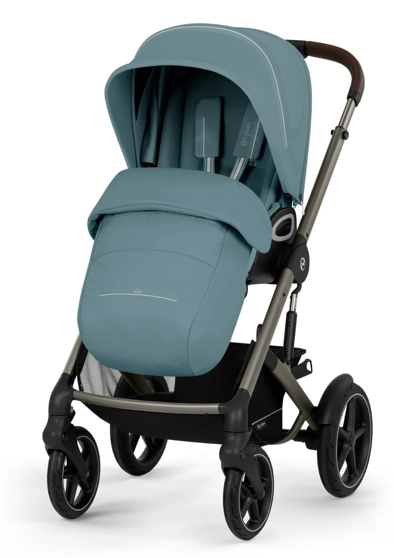 Kinderwagen 'Talos S Lux' Taupe / Stormy Blue
