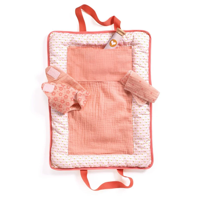 Djeco Puppen Wickeltasche Pomea Pink Peak