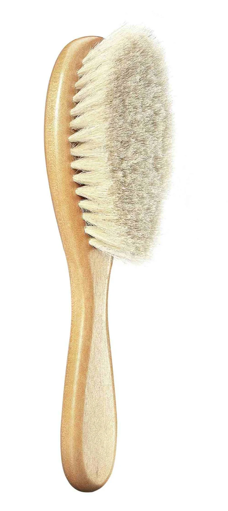 reer Babybürste aus Holz mit feinem Ziegenhaar