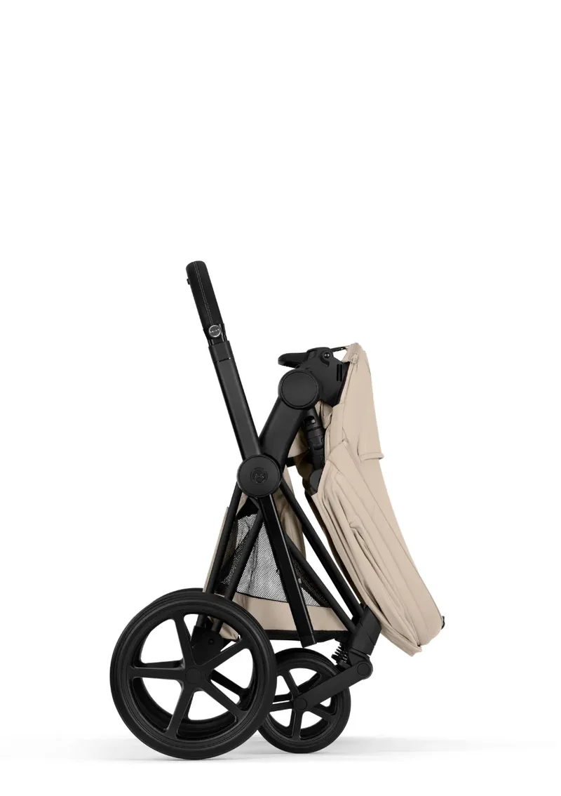 Kinderwagen-Set 'e-Priam Comfort' Cozy Beige / Matt Black Frame