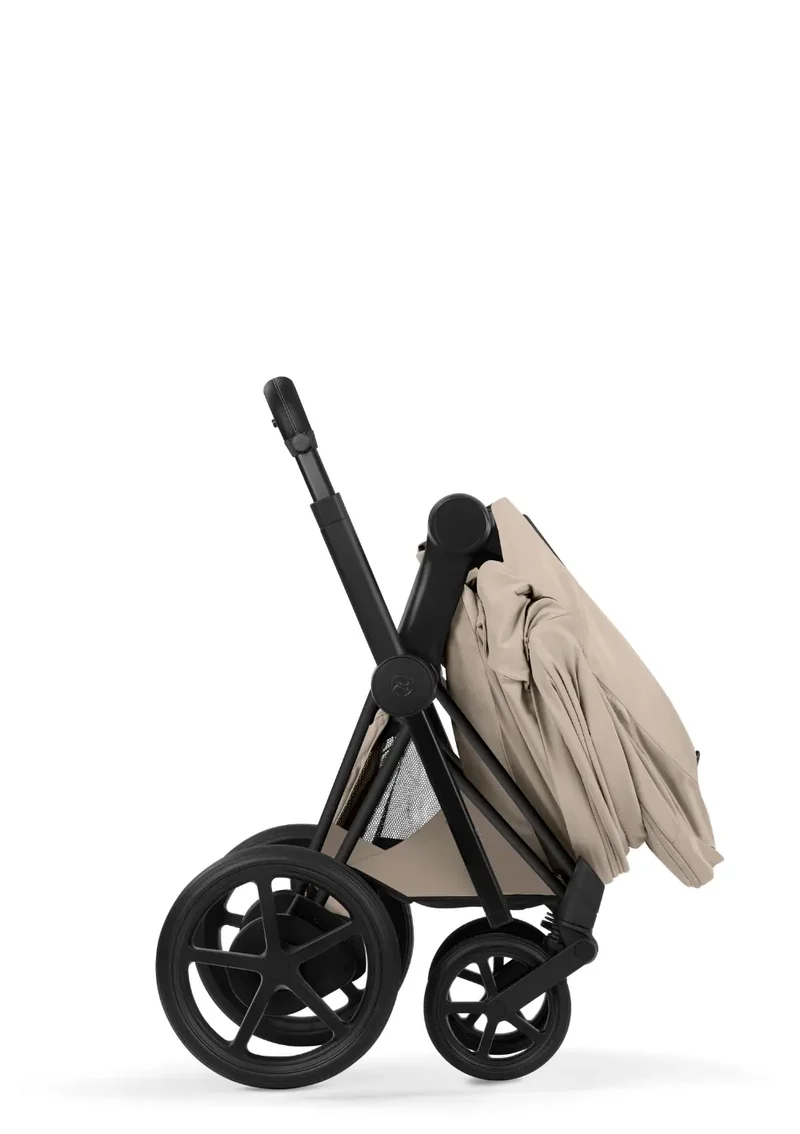 Kinderwagen-Set 'e-Priam Comfort' Cozy Beige / Matt Black Frame