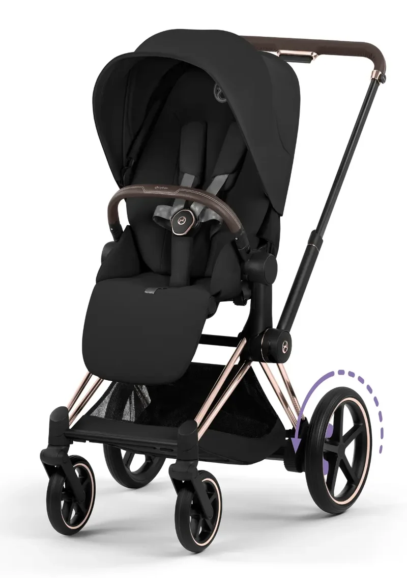 Kinderwagen-Set 'e-Priam Comfort' Sepia Black