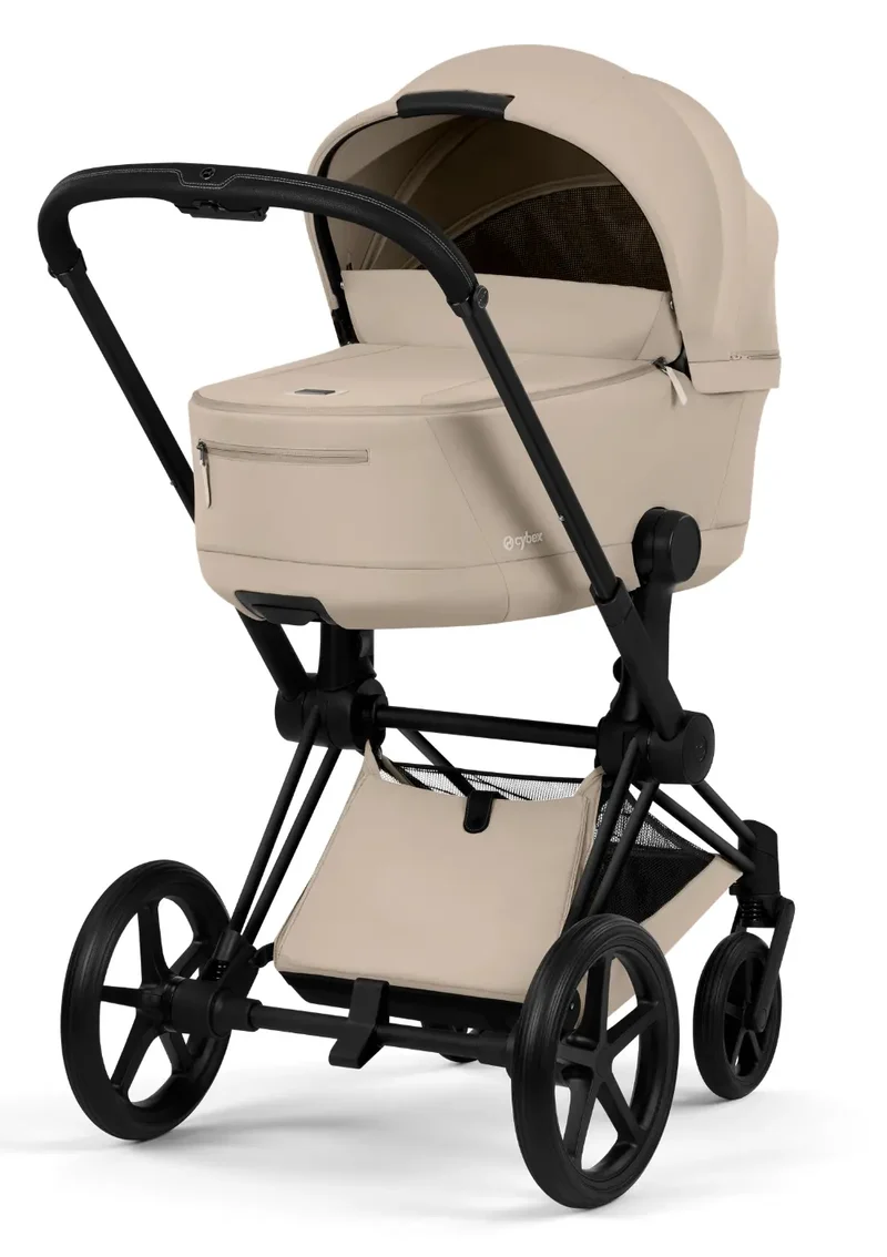 Kinderwagen-Set 'Priam Comfort' Cozy Beige / Matt Black Frame
