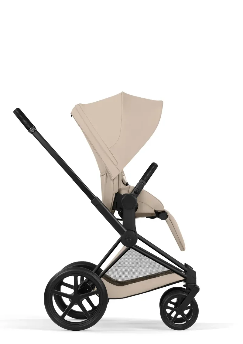 Kinderwagen-Set 'Priam Comfort' Cozy Beige / Matt Black Frame