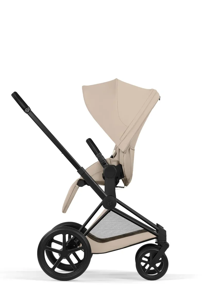 Kinderwagen-Set 'Priam Comfort' Cozy Beige / Matt Black Frame