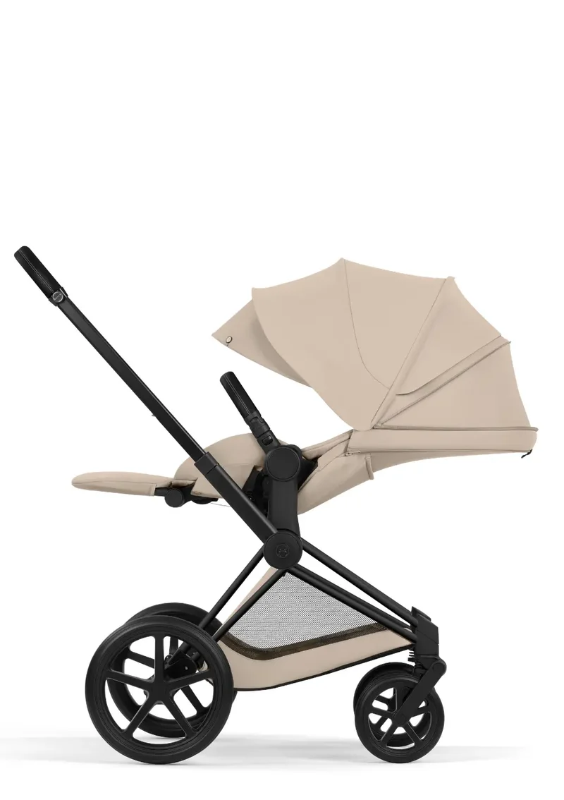 Kinderwagen-Set 'Priam Comfort' Cozy Beige / Matt Black Frame