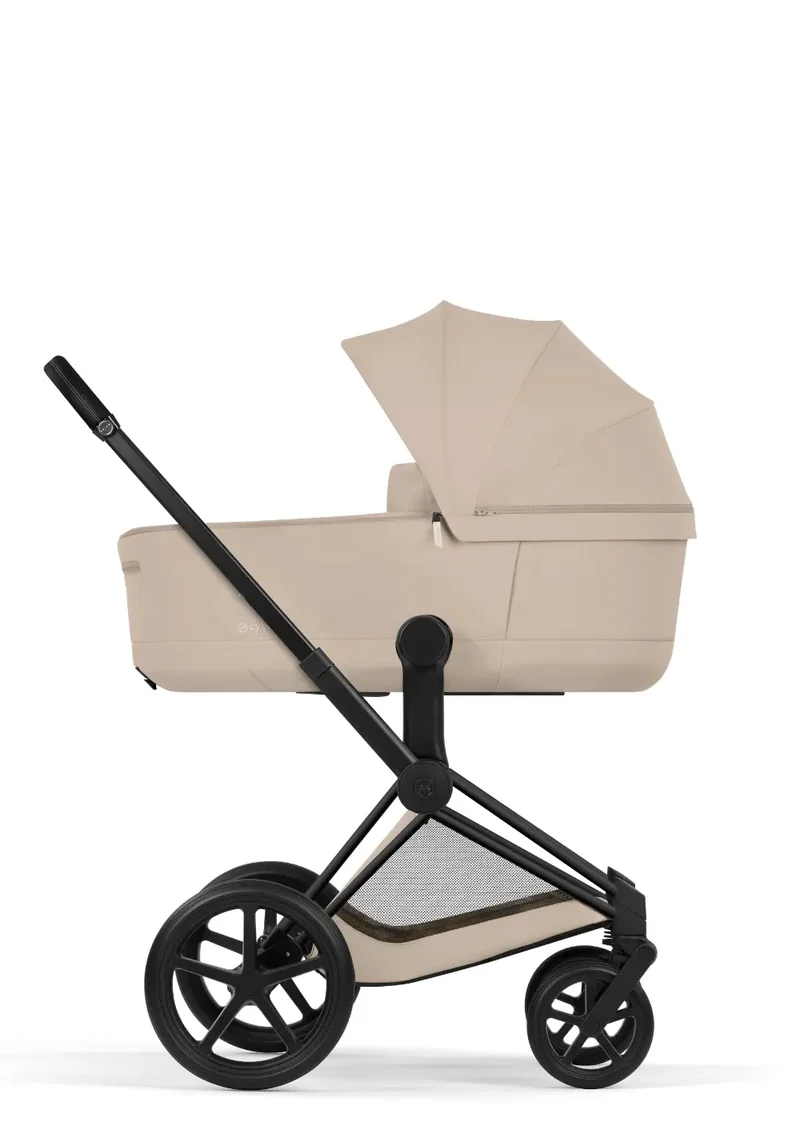 Kinderwagen-Set 'Priam Comfort' Cozy Beige / Matt Black Frame