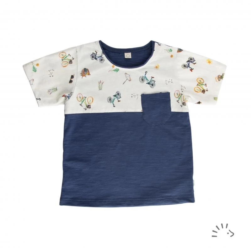 Iobio Sommer T-Shirt Single Jersey Bicycle Blue