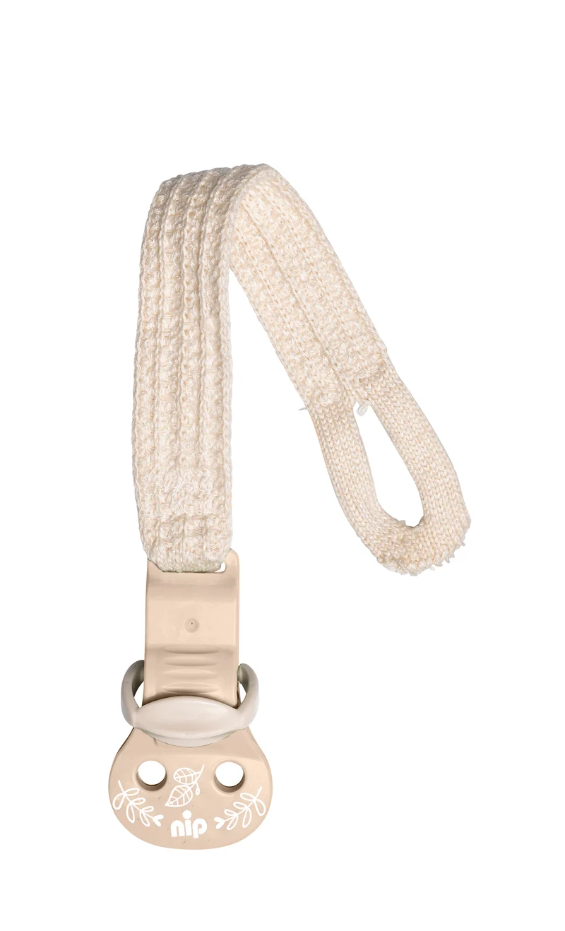 Nip Schnullerband Textil für Schnuller mit Ring