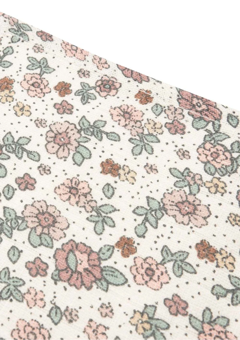 3er-Set Mulltücher Retro Flowers 70 x 70 cm