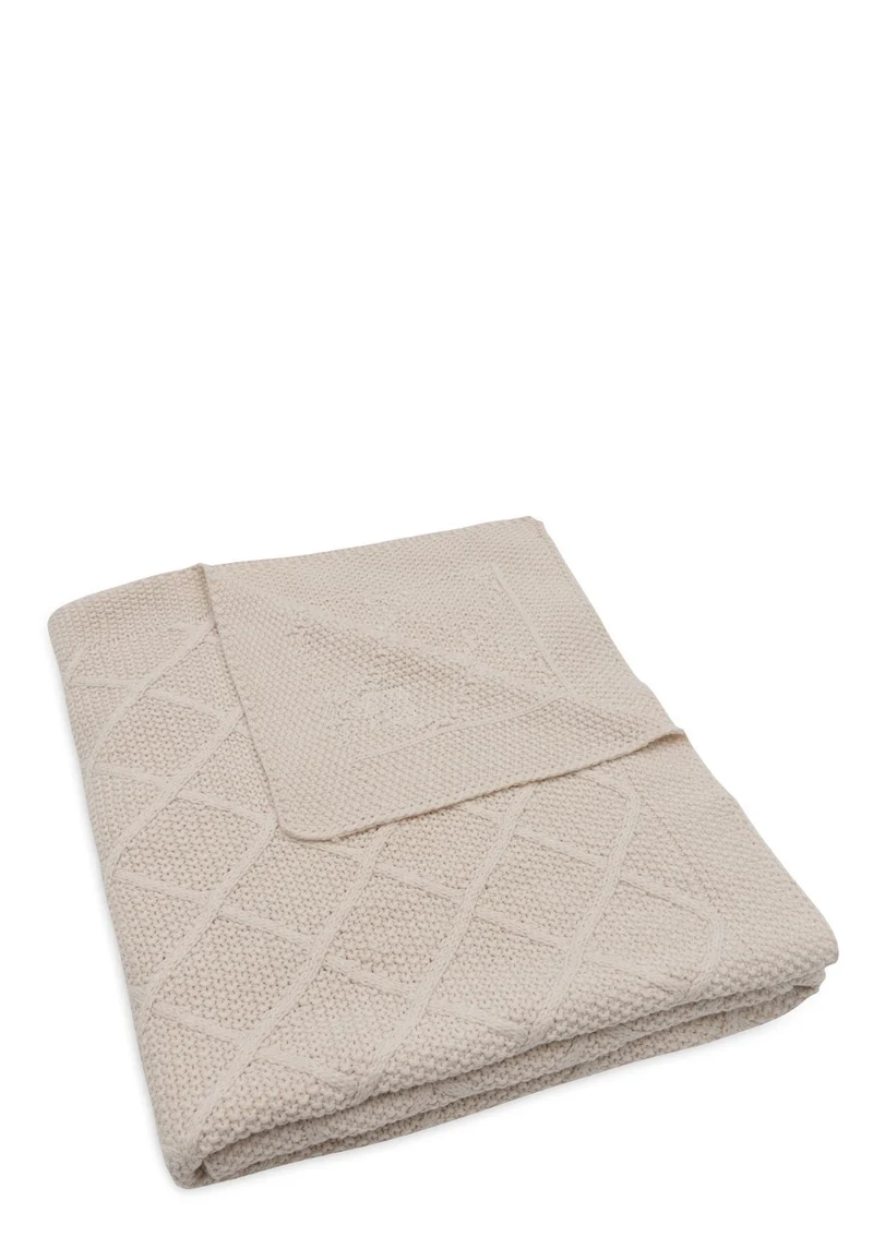 Decke 'Check Knit' Oatmeal 150 x 100 cm