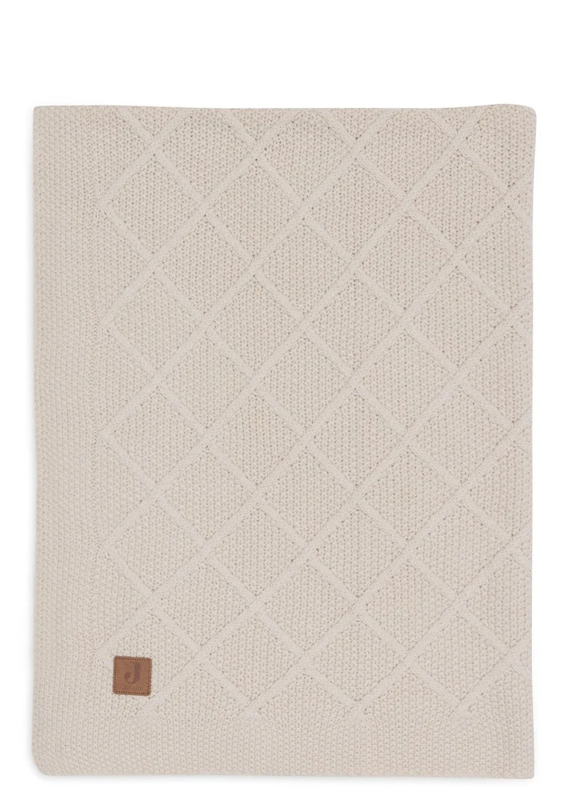 Decke 'Check Knit' Oatmeal 150 x 100 cm
