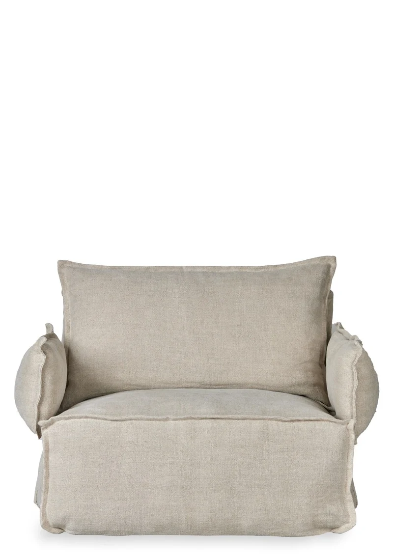 Lounge-Sessel 'Linen Lounger' Beige