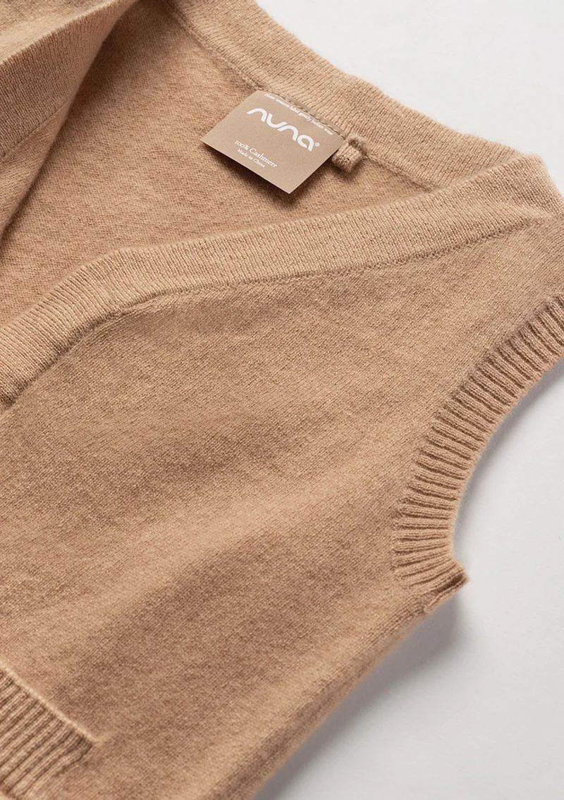 Cashmere Weste tan